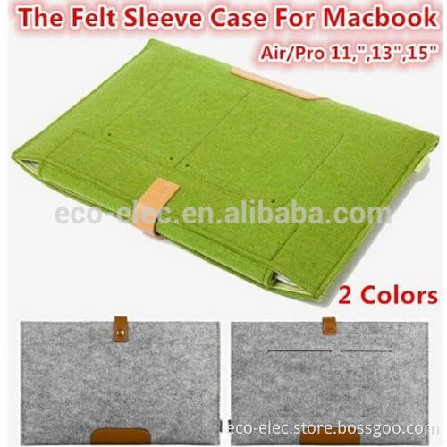 Hot Felt Protective Bag Laptop Sleeve Case For Macbook Laptop Air /Pro / Retina, 11.6",13.3"15.4"